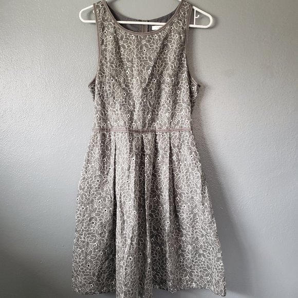 MAX STUDIO DRESS GRAY SZ L NWT SKATER DRESS - Picture 8 of 8